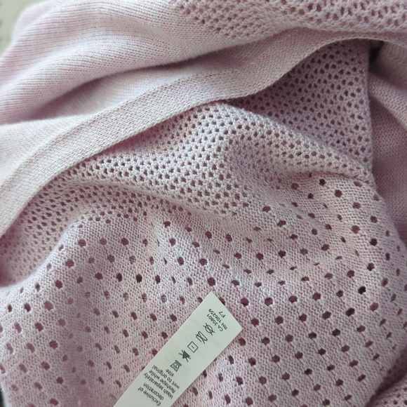 Lululemon Still Movement V-Neck Hi-Low Hem Sweater Heathered Petal Pink 4 - Picture 14 of 15